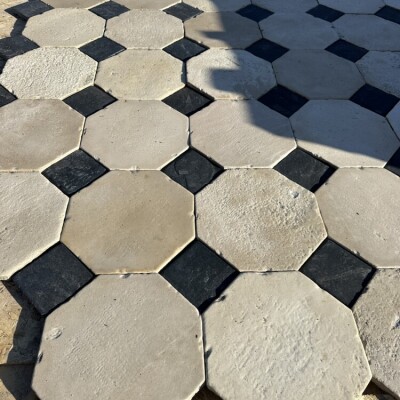 French Octagonal limestone in Cabochon 