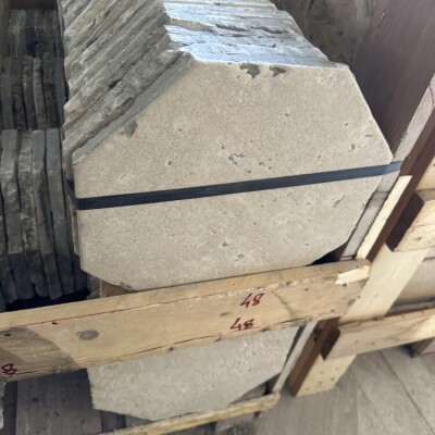 French Octagonal limestone in Cabochon 