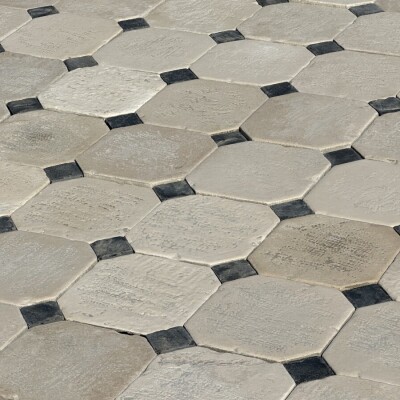 Reclaimed French Bourgogne limestone in Small Cabochon 