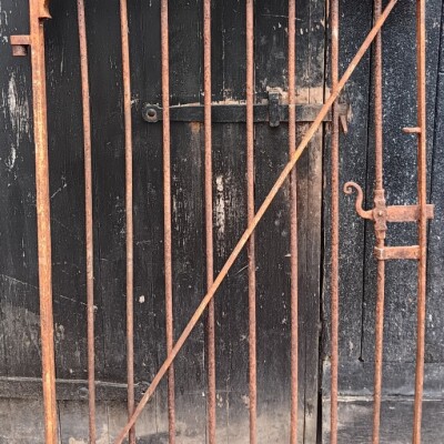 Matching pair of single antique pedestrian gates