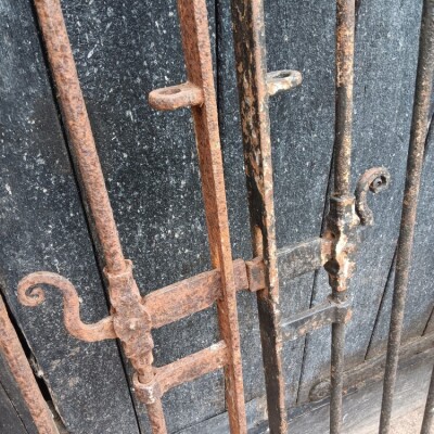Matching pair of single antique pedestrian gates