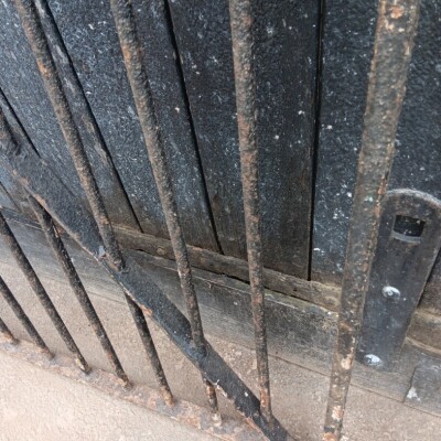 Matching pair of single antique pedestrian gates