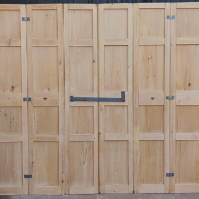 2  very large sets of original antique window shutters