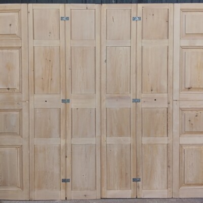 2  very large sets of original antique window shutters