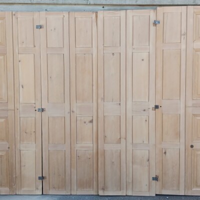 2  very large sets of original antique window shutters
