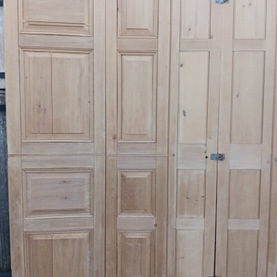 2  very large sets of original antique window shutters