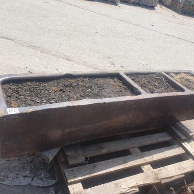 Reclaimed Salt Glazed Stoneware Trough – 196cm Long – Original Garden Planter 