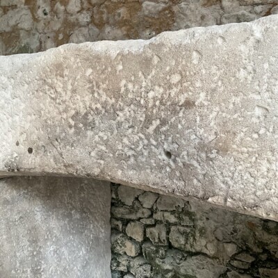 Aged Bath Stone Fireplace