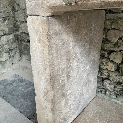 Aged Bath Stone Fireplace