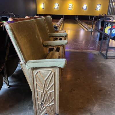 100 x Original 1938 Art Deco Cinema Seats, Cast Iron – Regal Cinema, Norwich – J