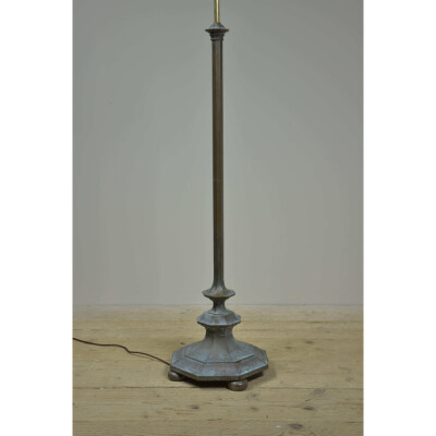 Octagonal Brass Floor Lamp