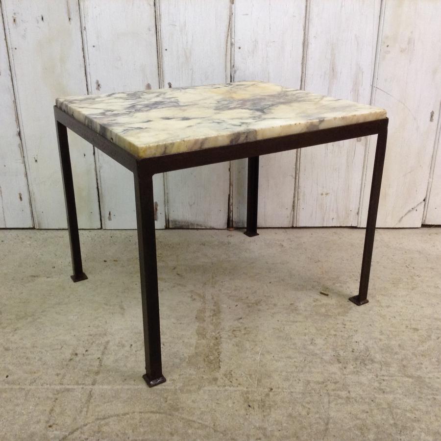 Reclaimed Marble Side Table