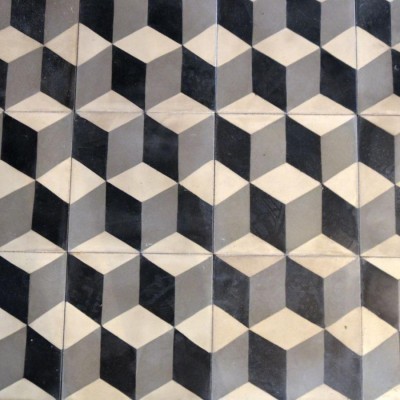 Decorative Encaustic Type Tiles / 3D cube cement tiles