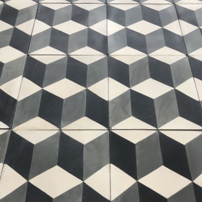 Decorative Encaustic Type Tiles / 3D cube cement tiles