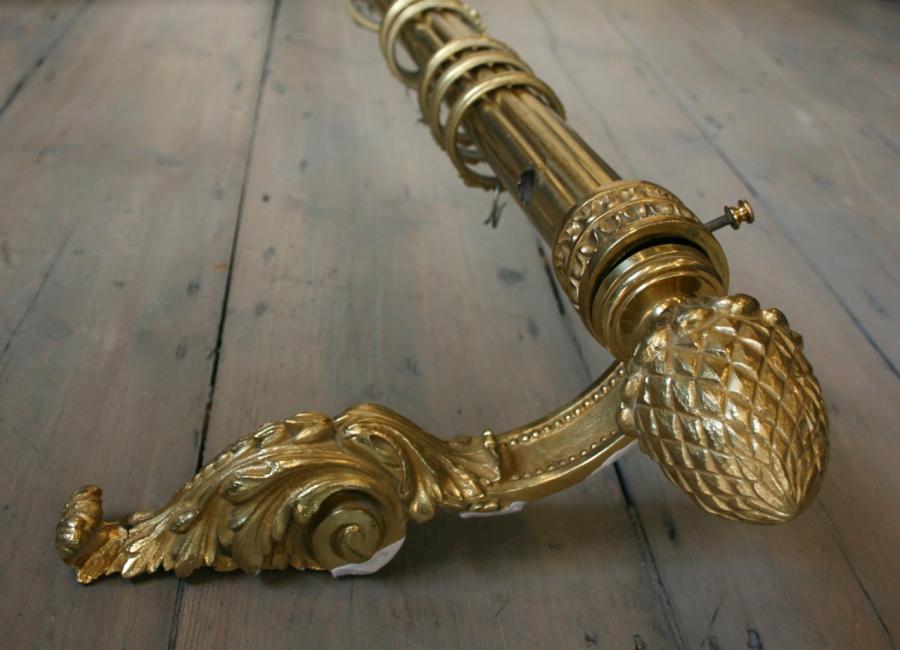 For Sale Original Antique Ornate Brass Curtain Rail Salvoweb Uk