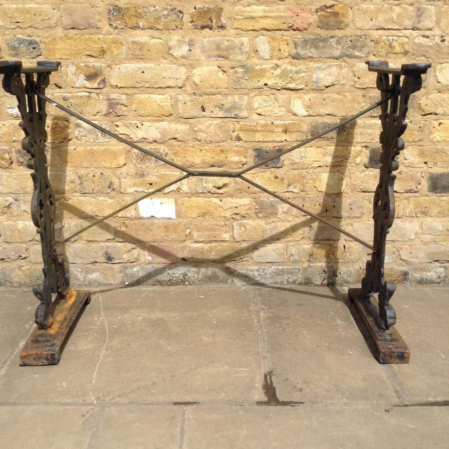 Cast iron table base