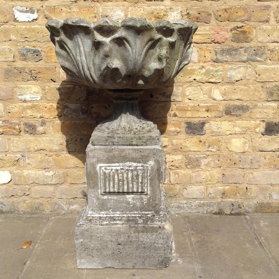 A reclaimed stone Urn