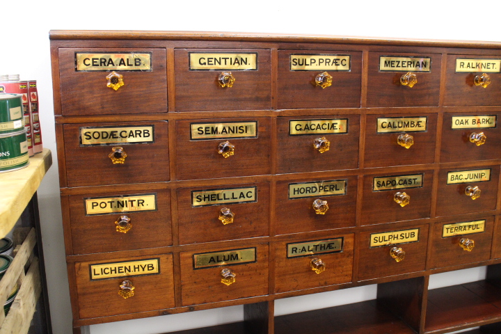 For Sale Original Chemist S Apothecary Cabinet 32 Drawers