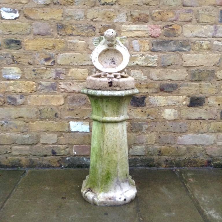 Antique Reclaimed Bird Bath/Sundial