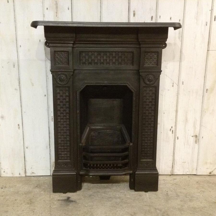 Antique Cast Iron Combination Fireplace