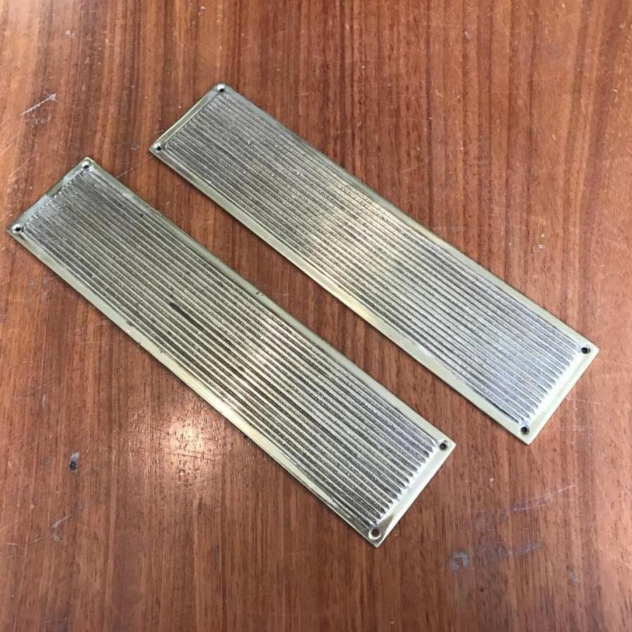 Long Reclaimed Brass Fingerplates