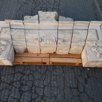 linteau en pierre calcaire - French chateau limestone lintels POA