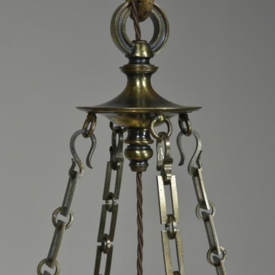 F&C Osler bronze mounted dish pendant
