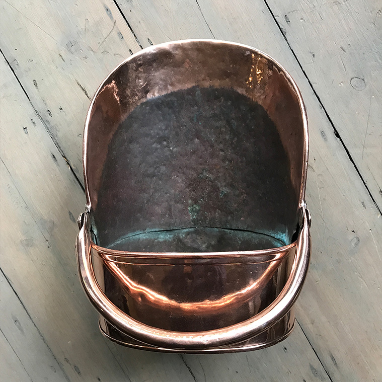 For Sale Antique Copper Coal Scuttle SalvoWEB UK