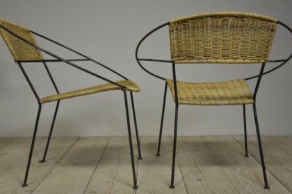 Antique & Reclaimed vintage wicker tables and chairs- SalvoWEB UK