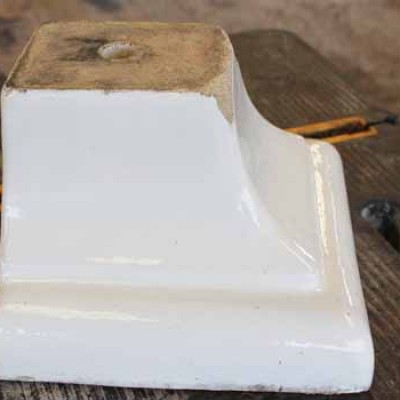 Reclaimed fireclay bath of generous proportions