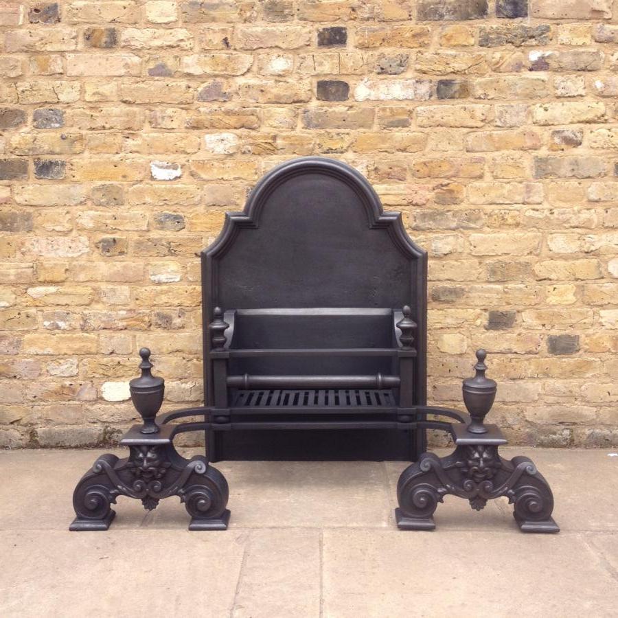 A Large Reclaimed Cast Iron Fire Basket V&V Reclamation