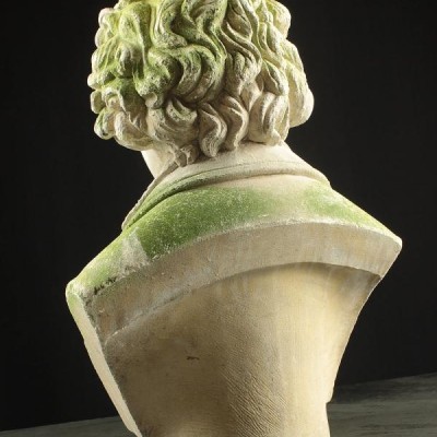 Limestone Bust of Classical Male Figure