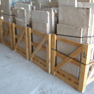 Reclaimed French limestone flooring 